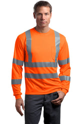 CornerStone  - ANSI 107 Class 3 Long Sleeve Snag-Resistant Reflective T-Shirt. CS409